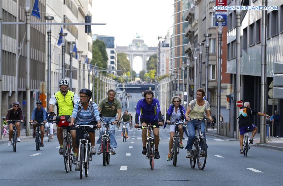 BELGIUM-BRUSSELS-CAR FREE DAY