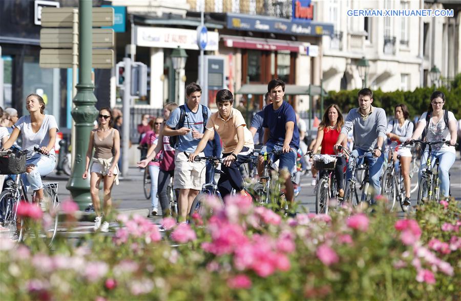 BELGIUM-BRUSSELS-CAR FREE DAY