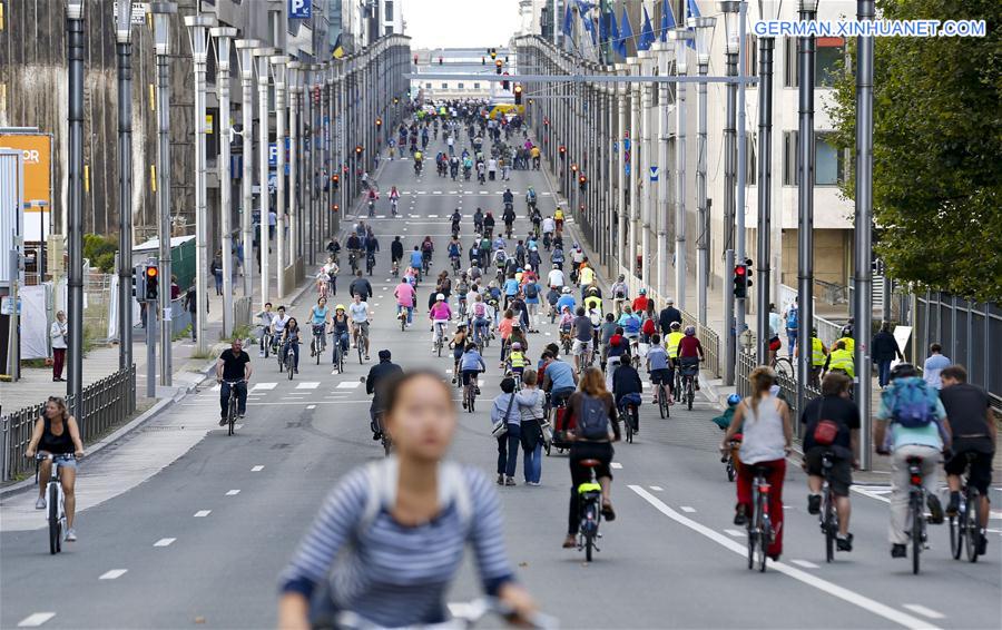 BELGIUM-BRUSSELS-CAR FREE DAY