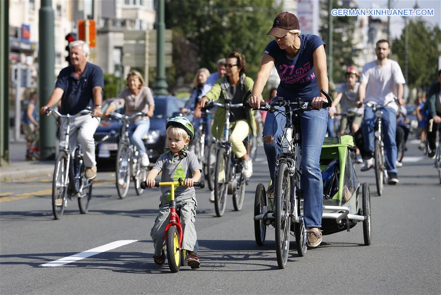 BELGIUM-BRUSSELS-CAR FREE DAY