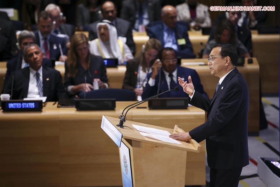 UN-CHINESE PREMIER-SUMMIT-REFUGEES