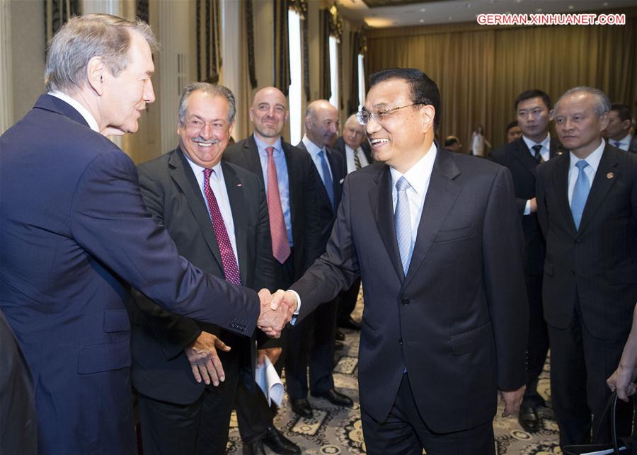 U.S.-NEW YORK-CHINESE PREMIER-BIGWIGS-MEETING 