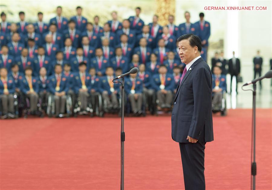 CHINA-BEIJING-LIU YUNSHAN-PARALYMPIC DELEGATION-MEETING(CN)