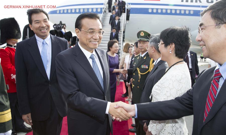 CANADA-OTTAWA-LI KEQIANG-VISIT-ARRIVAL