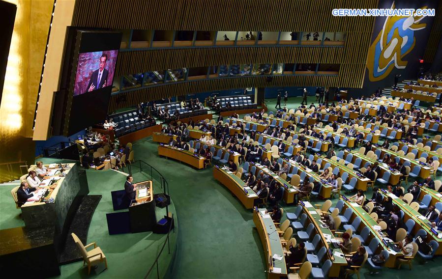 UN-GENERAL ASSEMBLY-CHINESE PREMIER-SPEECH