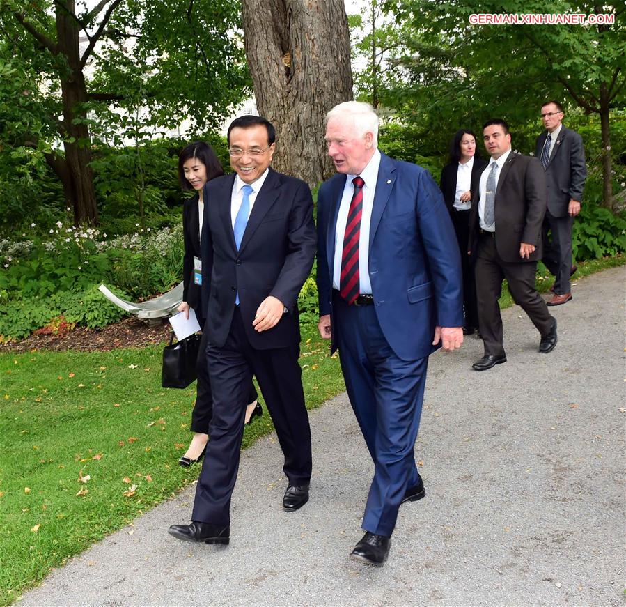 CANADA-OTTAWA-CHINESE PREMIER-GOVERNOR GENERAL-MEETING