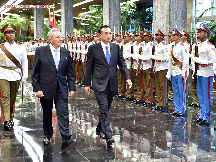 CUBA-HAVANA-CHINESE PREMIER-TALKS