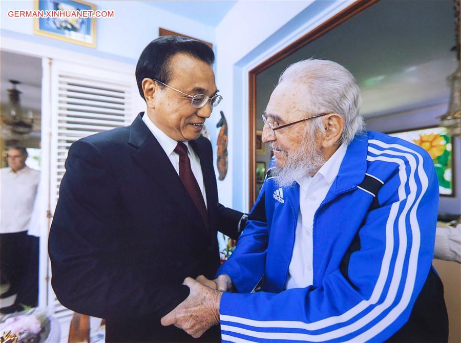 CUBA-HAVANA-CHINESE PREMIER-FIDEL CASTRO-VISIT