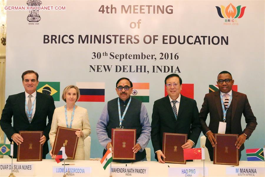 INDIA-NEW DELHI-THE 4TH MEETING OF BRICS MINISTERS OF EDUCATION