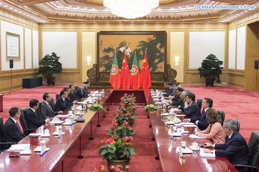 CHINA-BEIJING-LI KEQIANG-PORTUGUESE PM-TALKS (CN)