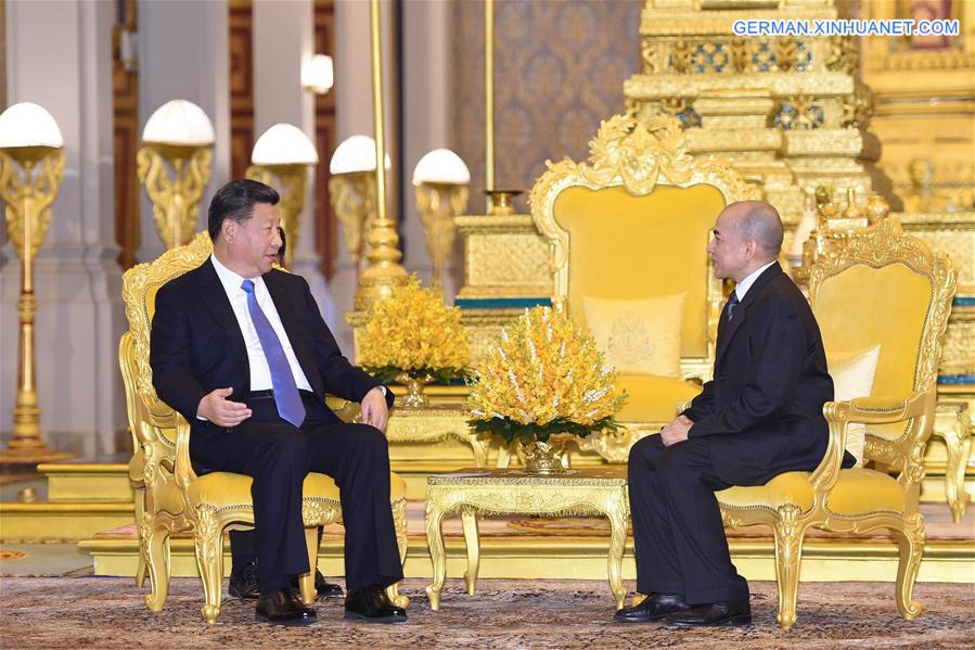 CAMBODIA-CHINA-XI JINPING-KING-MEET