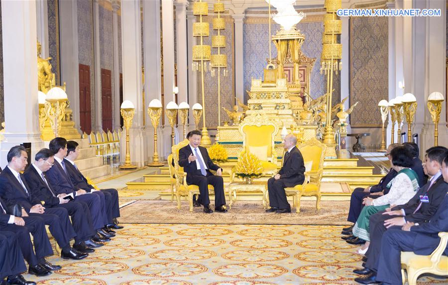 CAMBODIA-CHINA-XI JINPING-KING-MEET