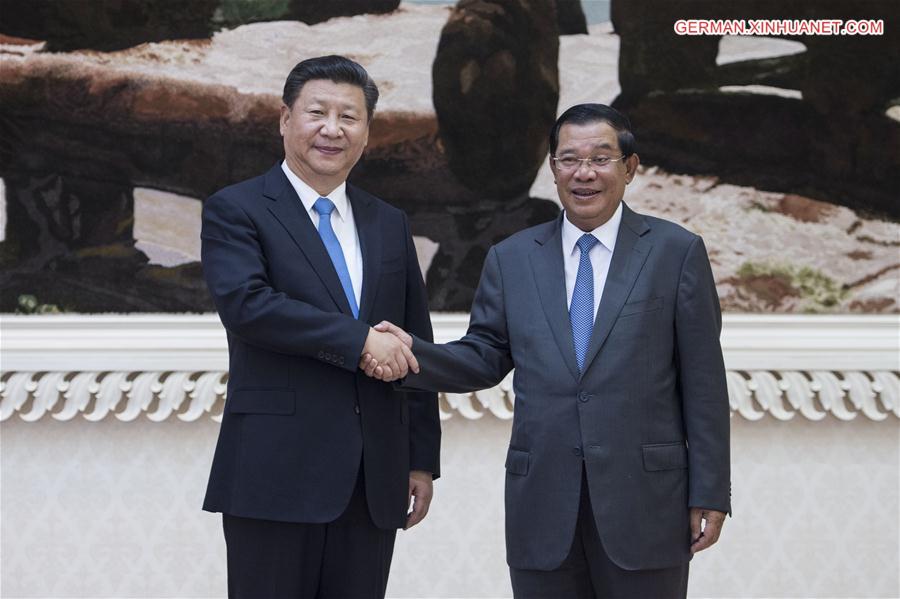 CAMBODIA-CHINA-XI JINPING-HUN SEN-TALKS