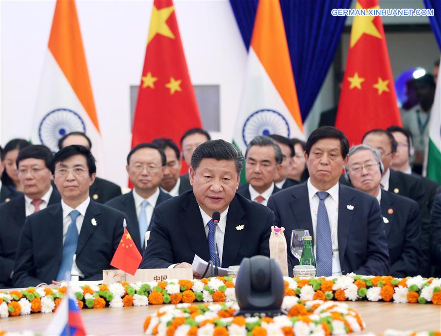 INDIA-GOA-CHINA-BRICS SUMMIT-XI JINPING-SPEECH