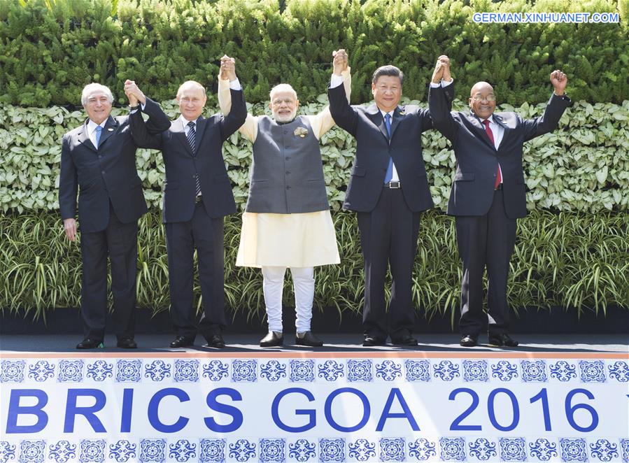 INDIA-GOA-BRICS SUMMIT-GROUP PHOTO