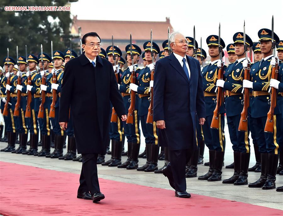 CHINA-BEIJING-LI KEQIANG-NAJIB-TALKS (CN)