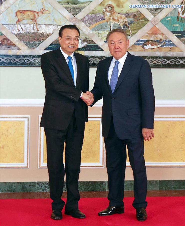 KAZAKHSTAN-ASTANA-LI KEQIANG-MEETING