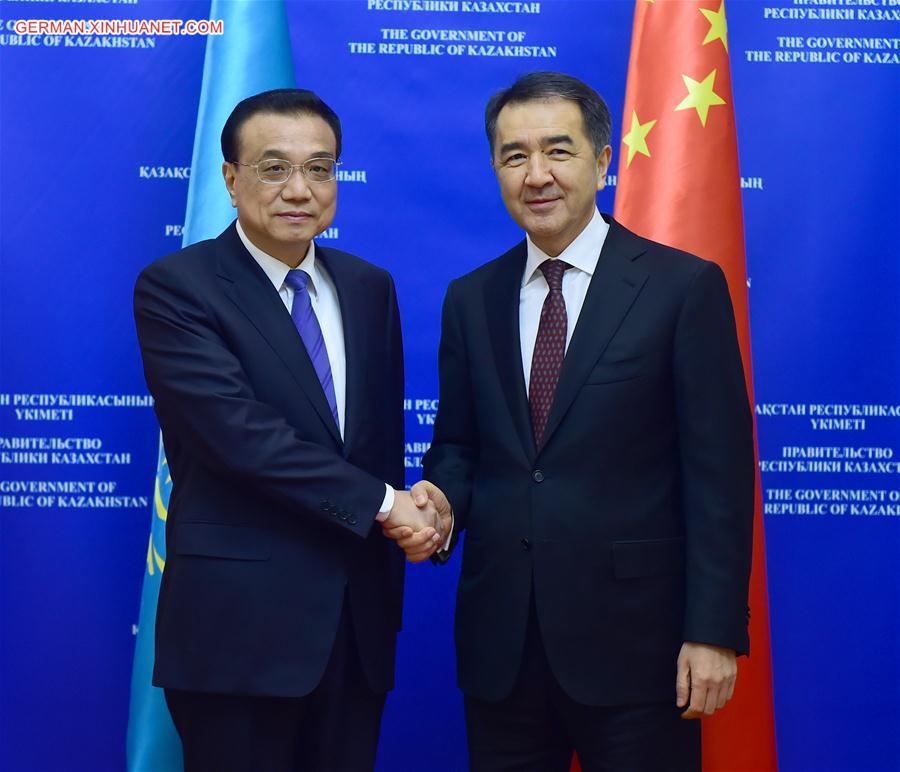 KAZAKHSTAN-ASTANA-LI KEQIANG-MEETING