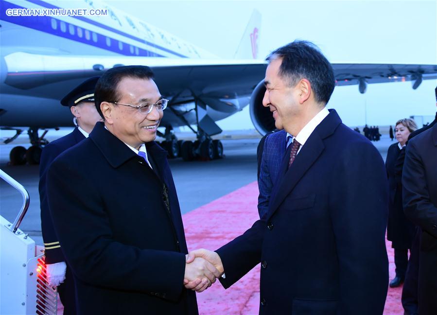 KAZAKHSTAN-ASTANA-LI KEQIANG-ARRIVAL