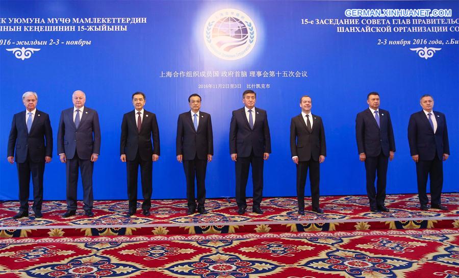 KYRGYZSTAN-BISHKEK-LI KEQIANG-SCO-MEETING