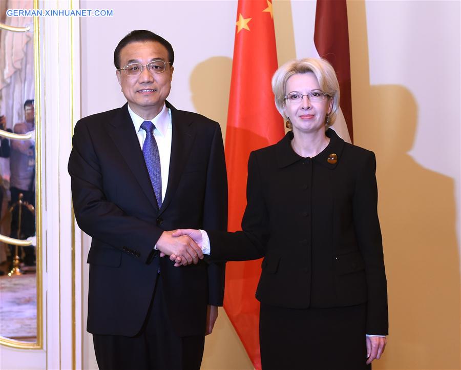 LATVIA-RIGA-LI KEQIANG-MURNIECE-MEETING