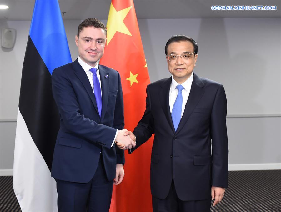 LATVIA-RIGA-LI KEQIANG-ROIVAS-MEETING