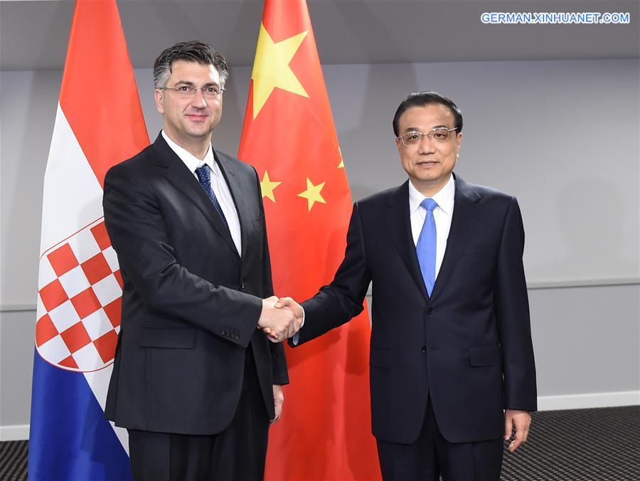 LATVIA-RIGA-LI KEQIANG-PLENKOVIC-MEETING