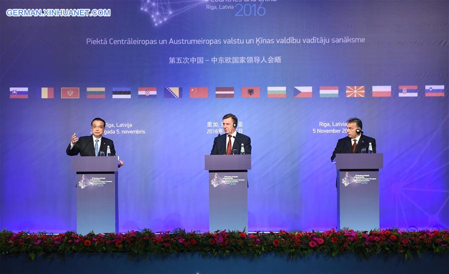 LATVIA-RIGA-CHINA-CEEC-MEETING OF HEADS OF GOVERMENT