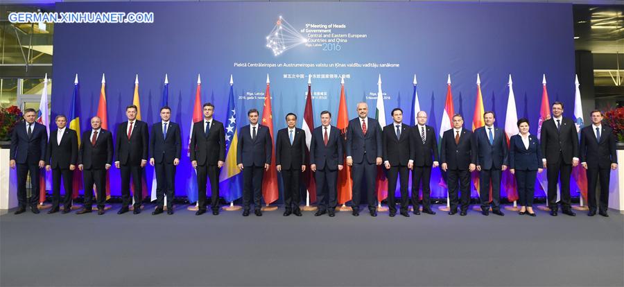 LATVIA-RIGA-CHINA-CEEC-MEETING OF HEADS OF GOVERMENT