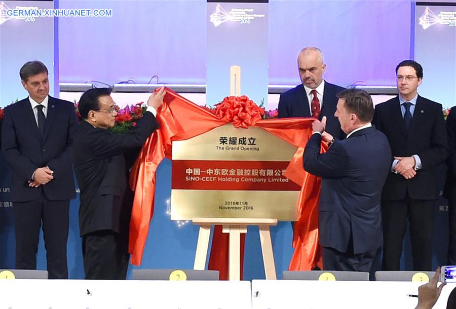 LATVIA-RIGA-LI KEQIANG-KUCINSKIS-UNVEILING CEREMONY