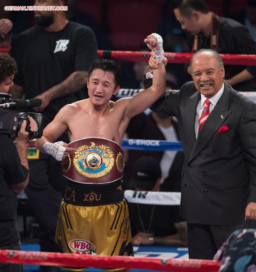 (SP)US-LAS VEGAS-WBO-ZOU SHIMING-TITLE