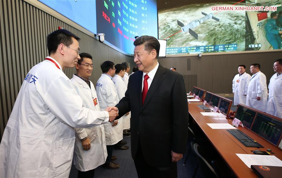 CHINA-BEIJING-XI JINPING-TIANGONG-2-ASTRONAUTS (CN)