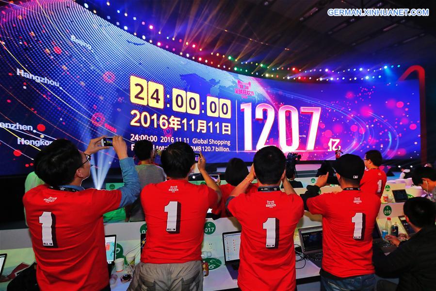 CHINA-ALIBABA-TMALL-ONLINE SHOPPING-SINGLES' DAY (CN)