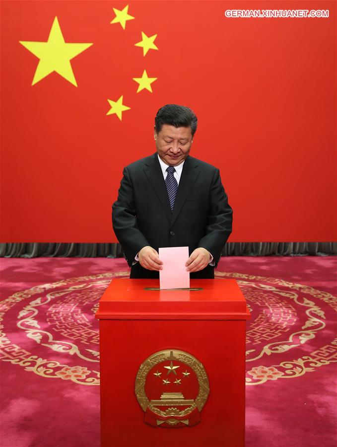 CHINA-BEIJING-XI JINPING-VOTE (CN) 