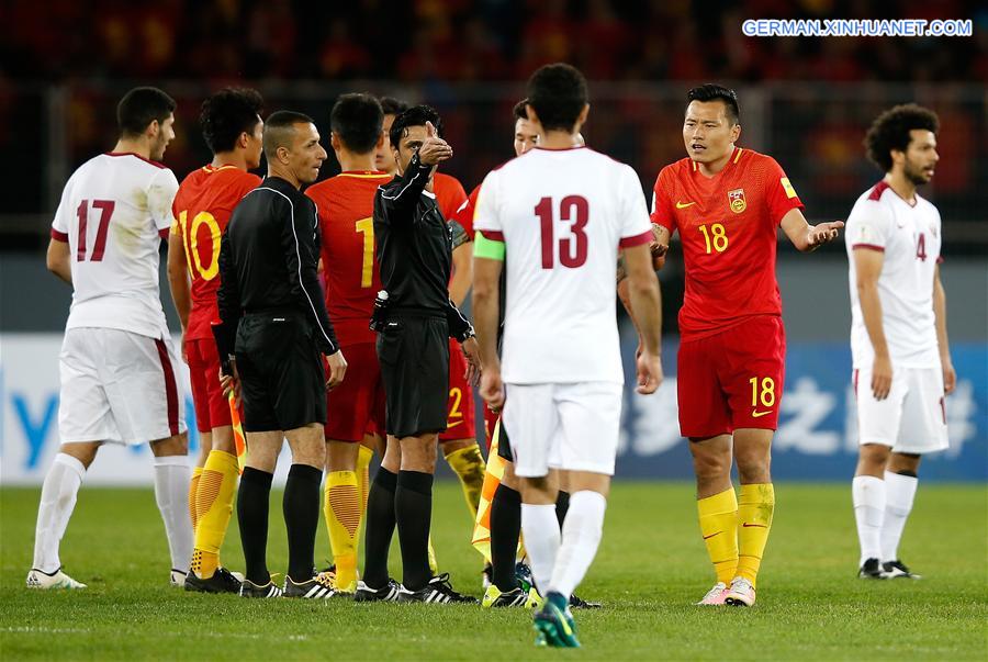 (SP)CHINA-KUNMING-SOCCER-FIFA WORLD CUP-ASIAN QUALIFIERS-CHN VS QAR(CN)