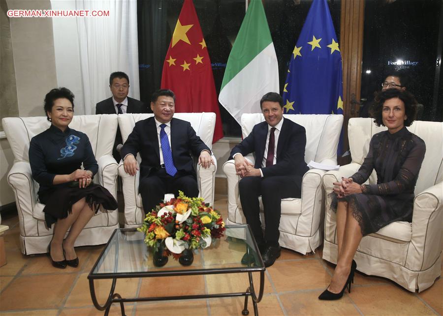 ITALY-SARDINIA-CHINESE PRESIDENT-MEETING