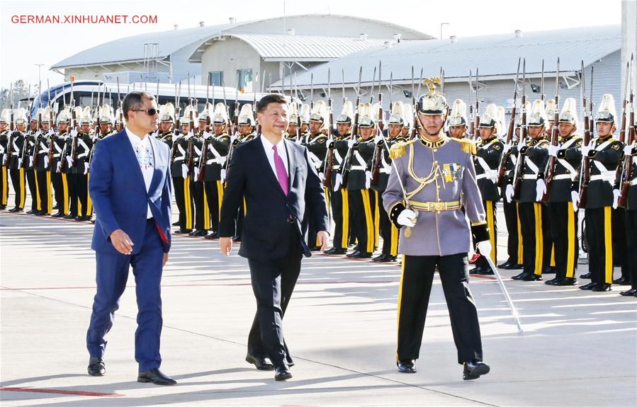 ECUADOR-CHINA-XI JINPING-STATE VISIT-ARRIVAL 