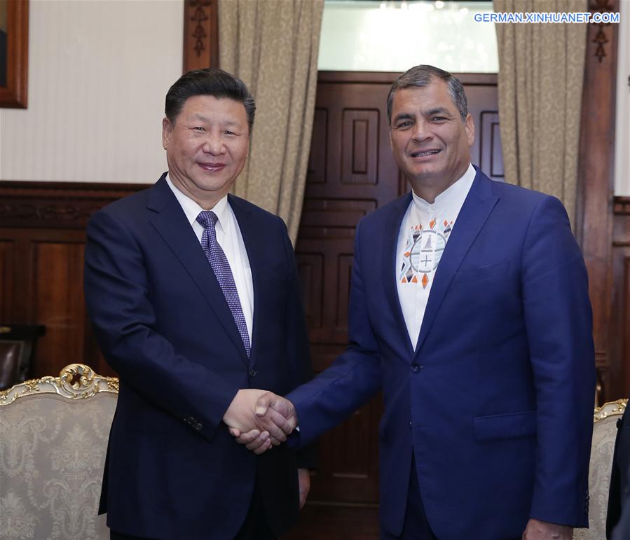 ECUADOR-QUITO-XI JINPING-CORREA-TALKS