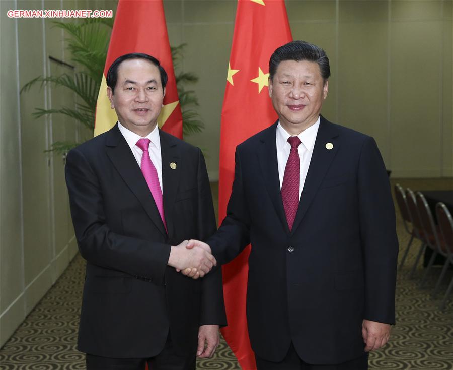 PERU-CHINA-XI JINPING-VIETNAMESE PRESIDENT-MEETING