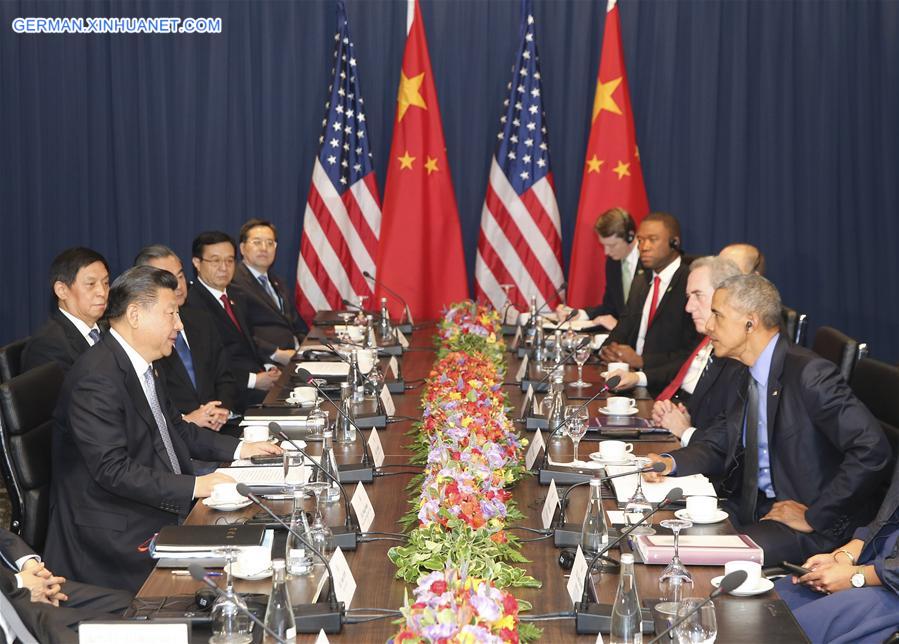 PERU-LIMA-XI JINPING-OBAMA-MEETING