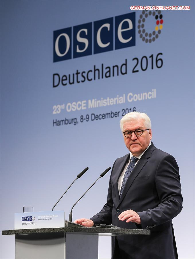 GERMANY-HAMBURG-OSCE MINISTERIAL COUNCIL-23RD MEETING-OPENING