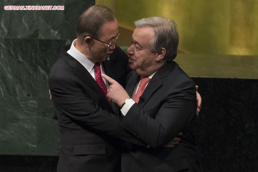 un-antonio guterres-new secretary-general-oath of office