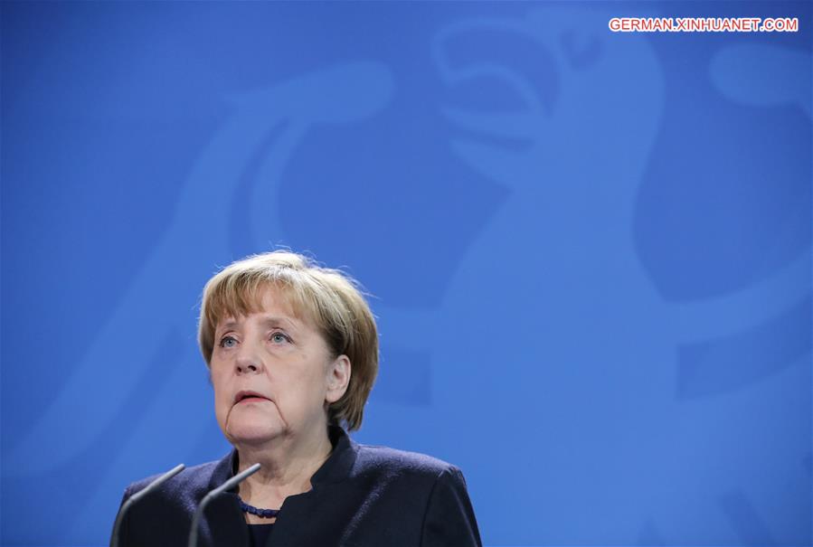 GERMANY-BERLIN-LORRY CRASH-MERKEL-PRESS CONFERENCE