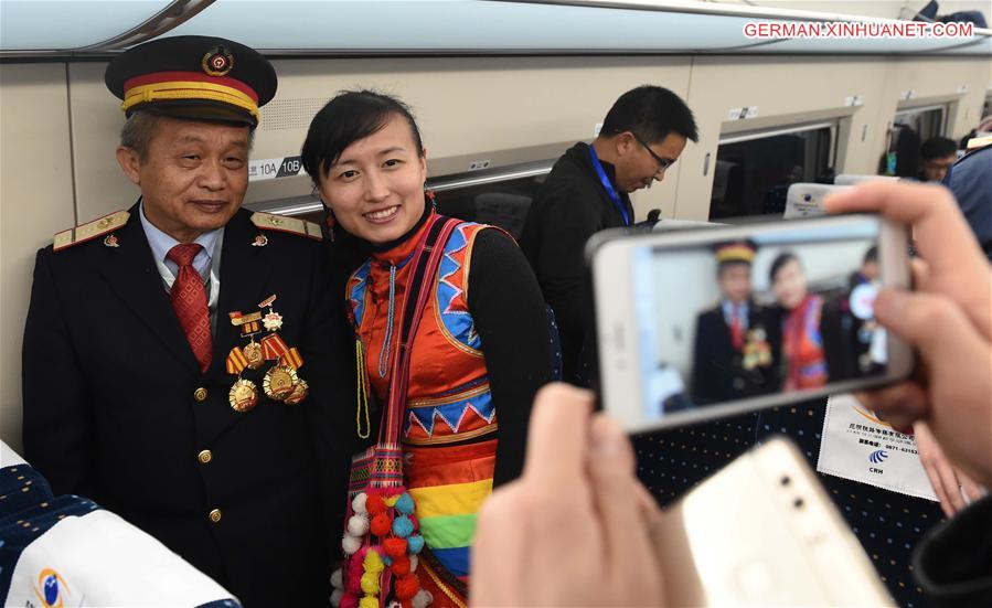 CHINA-KUNMING-HIGH-SPEED RAILWAY-OPERATION (CN) 