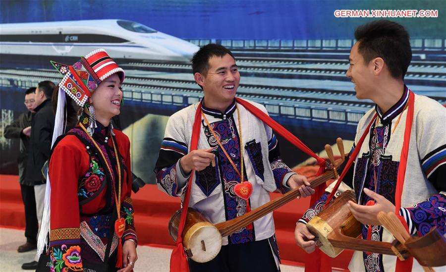 CHINA-KUNMING-HIGH-SPEED RAILWAY-OPERATION (CN) 