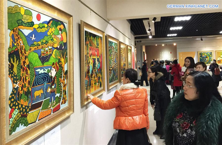 CHINA-GUANGXI-DONG ETHNIC GROUP-PAINTING-EXHIBITION (CN)
