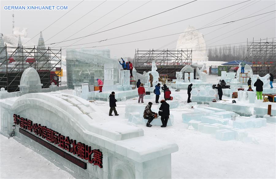 CHINA-HARBIN-ICE SCULPTURE-CONTEST (CN)