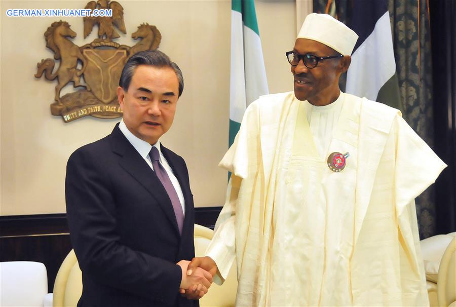 NIGERIA-CHINA-POLITICS-PRESIDENT-WANG YI-MEETING