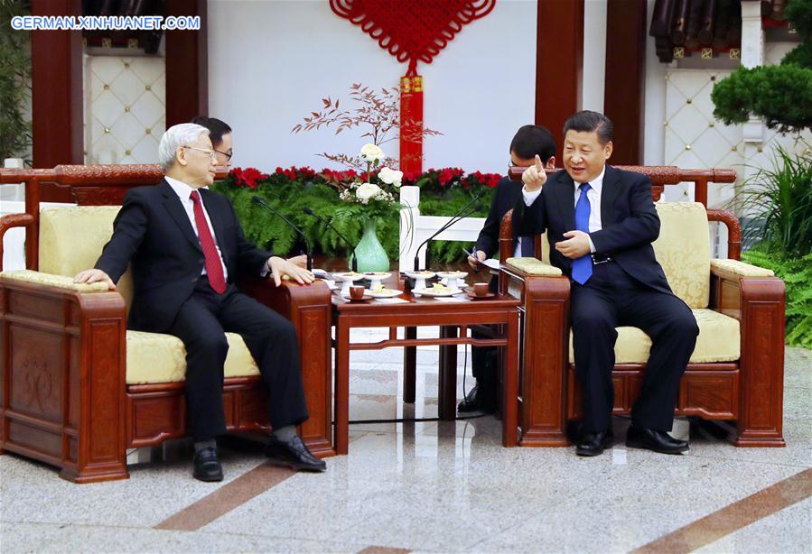 CHINA-BEIJING-XI JINPING-VIETNAM-NGUYEN PHU TRONG-TALKS (CN)