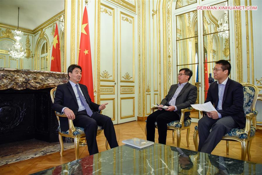 FRANCE-PARIS-SINO-FRANCE RELATIONSHIP-ZHAI JUN-INTERVIEW